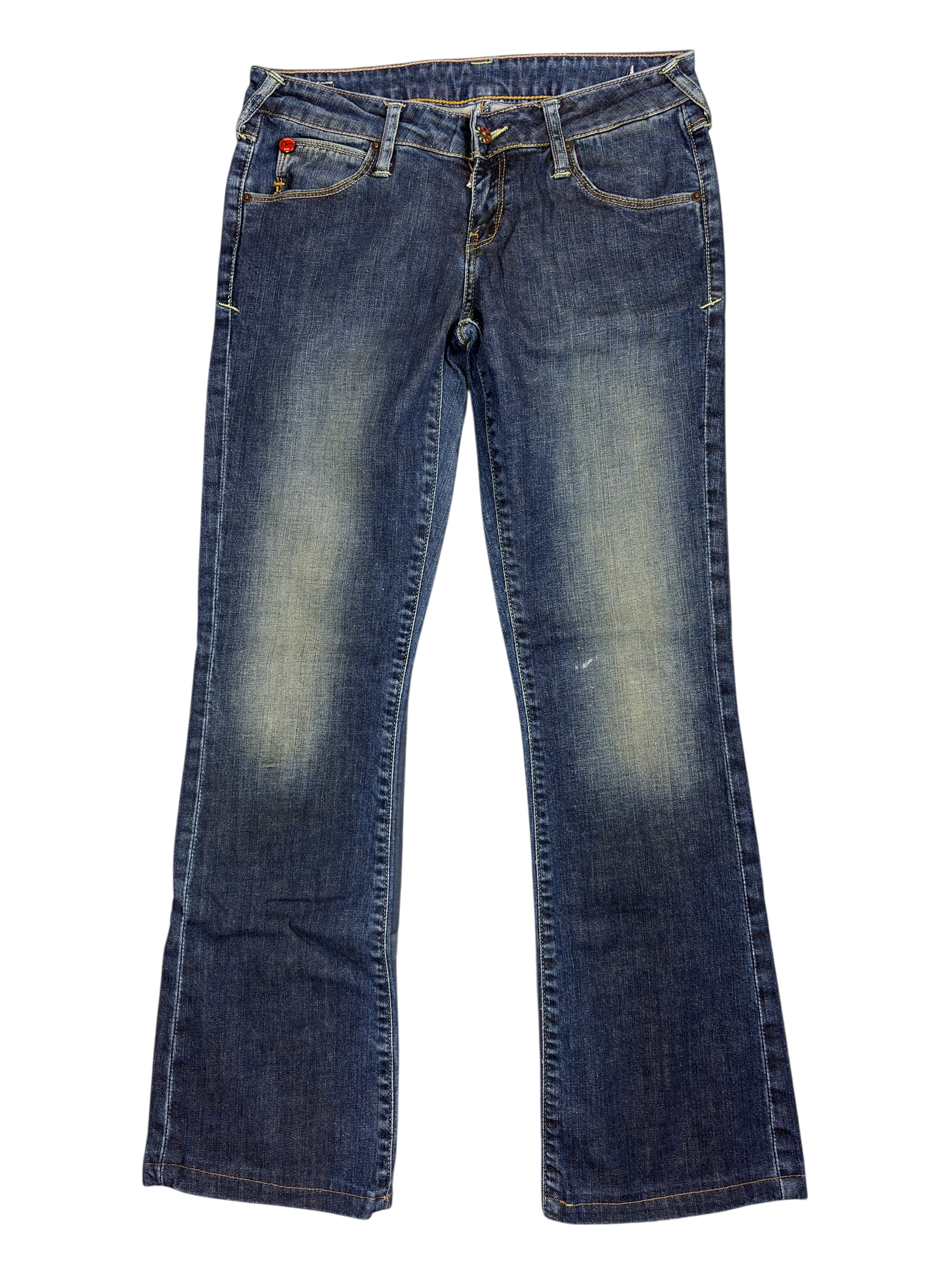 Evisu Baggy Frauen denim Jeans 2000s look